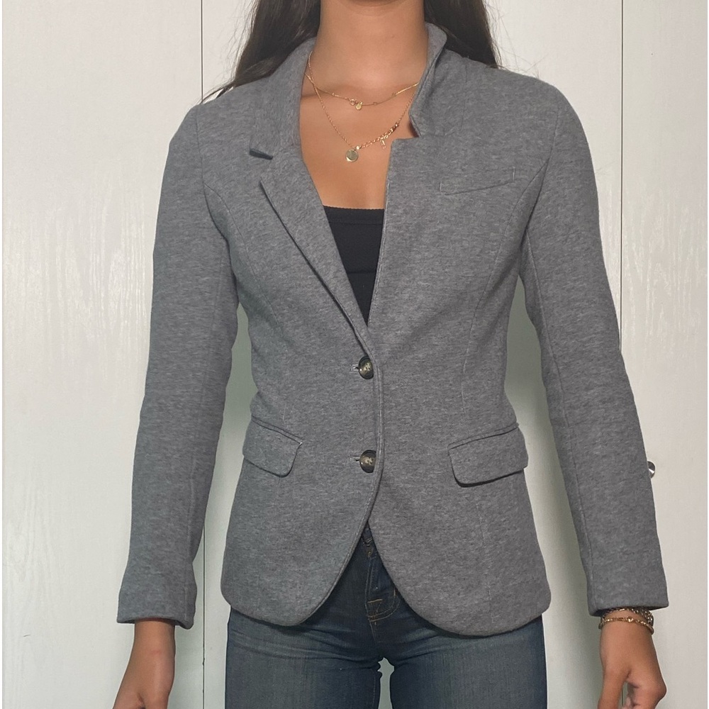 Grey H&M Button Up Blazer - image 1